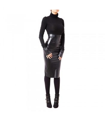 Women Gothic Skirt Ladies Leather Skirt Black Party Sexy PVC Dress Skirt Bdsm Fetish 